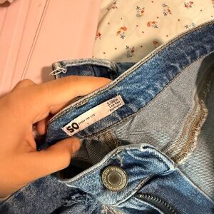 SO Women's High Rise Light Blue Jeans